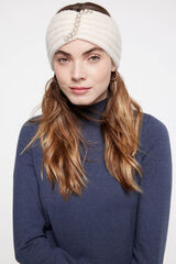 Pieces El&aacute;stico para o cabelo com detalhe de p&eacute;rola. branco