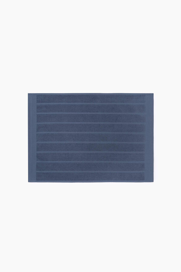 Womensecret Teppich Badezimmer ägyptische Frottee-Baumwolle 50 x 70 cm. Blau