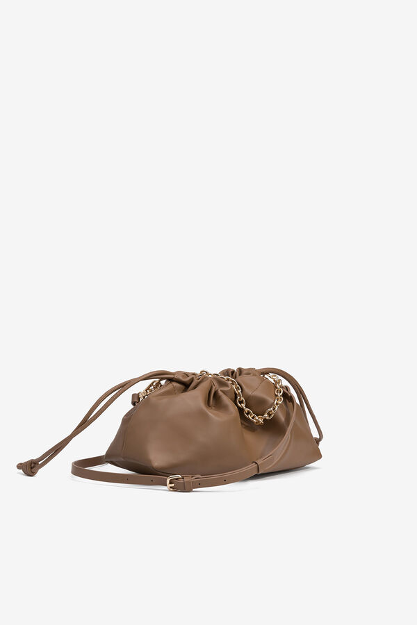 Vilanova Cartera de Mano Efecto Piel marrón