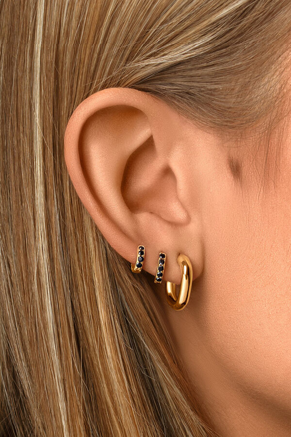 Womensecret Gold Single Cleo M Hoop Earring imprimé