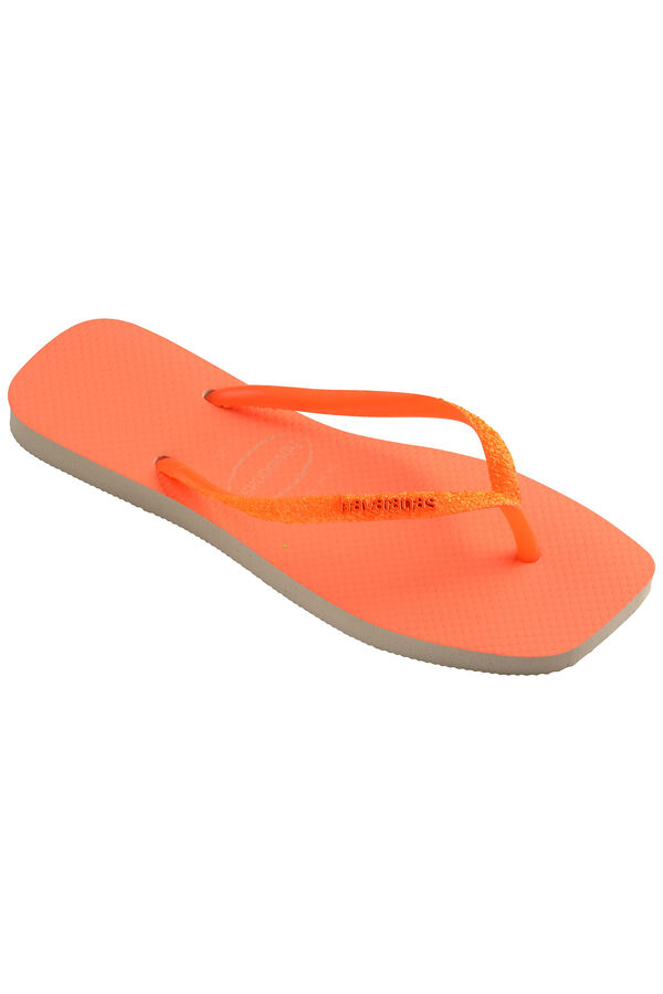 Womensecret Havaianas Square Glitter Neon flip-flops rouge