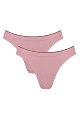 Sloggi Pacote com 2 cuecas de perna alta rosa