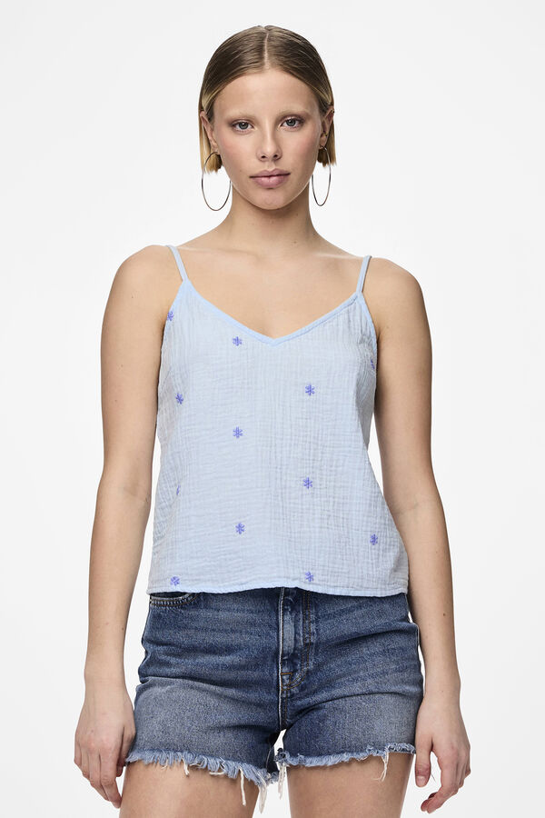 Womensecret Vest top with star motif blue