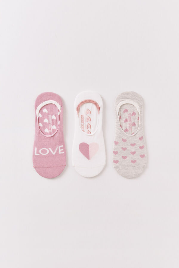 Women'secret Pack of 3 socks slip-on socks  printed
