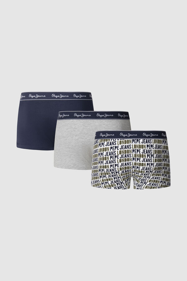 Pepe Jeans Pack 3 boxer liso y estampado estampado