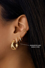 Womensecret Gold Maria S Hoop Earrings imprimé