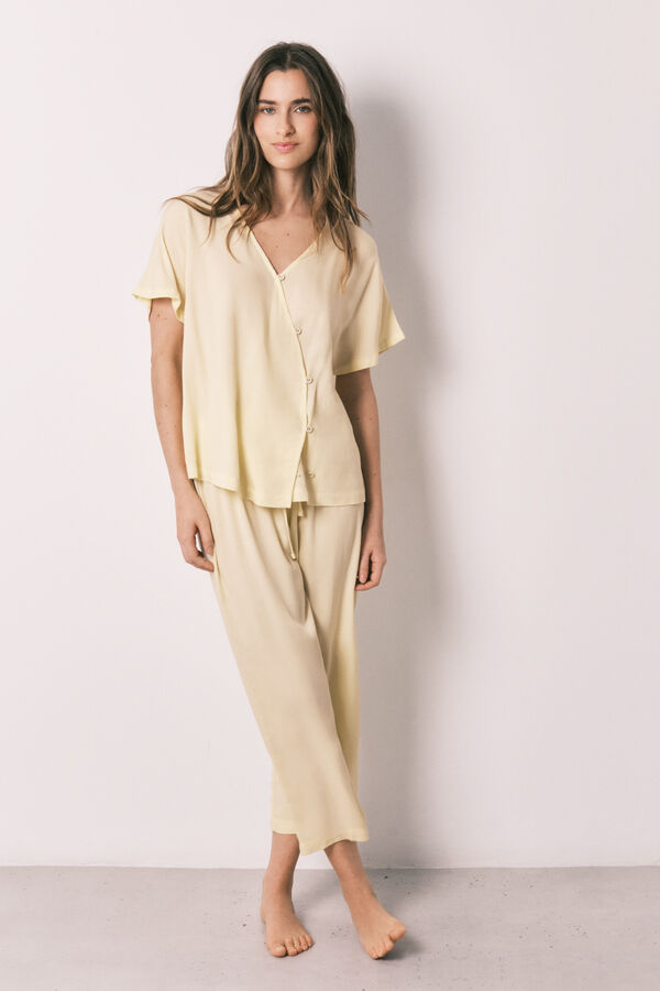 Women'secret Long wrap pyjamas with buttons printed