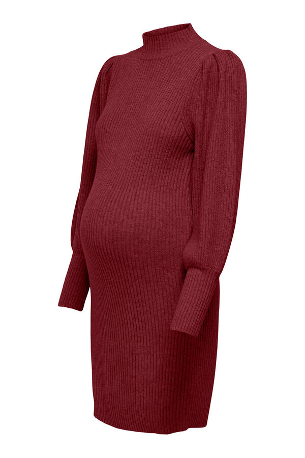Only Maternity Ribbed maternity dress rose