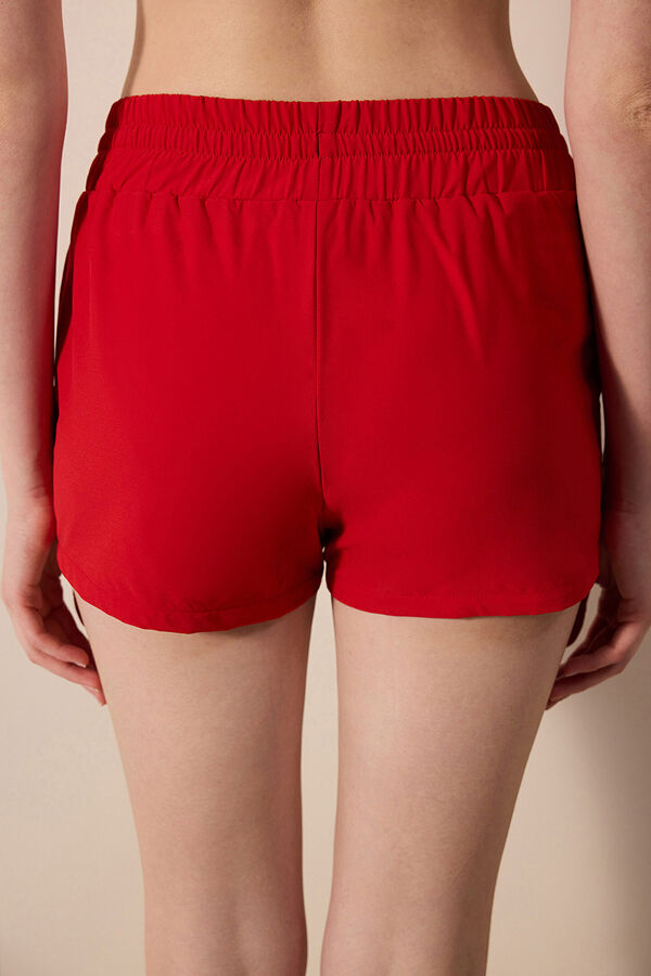 Womensecret Pantalones cortos de playa rojos rojo