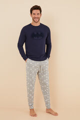 Womensecret Men's long 100% cotton Batman pyjamas  blue
