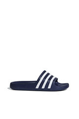Adidas Adilette 3-stripe slide sandals blue