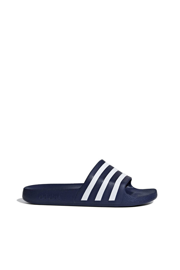 Adidas Adilette 3-stripe slide sandals blue