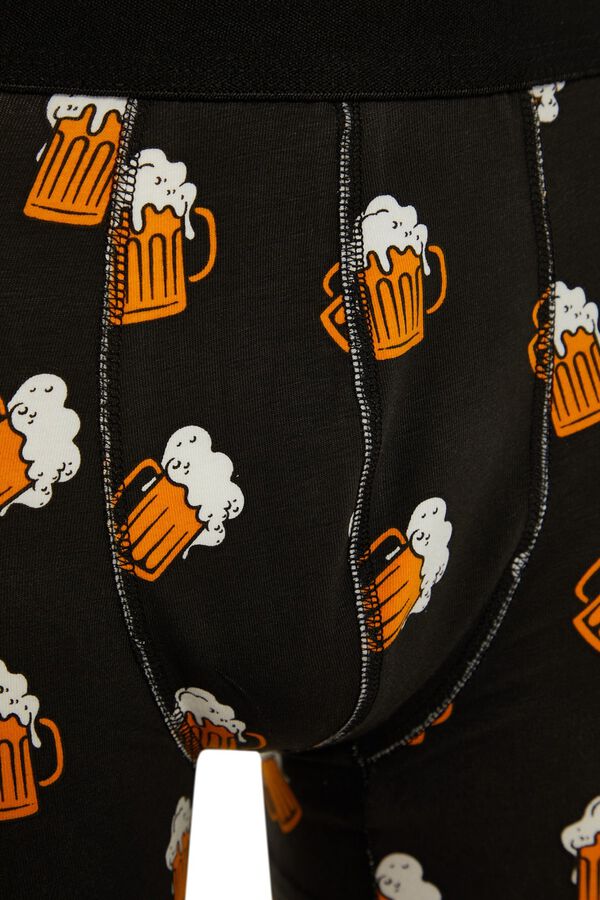 Trendyol Plain cotton 3-pack boxers printed