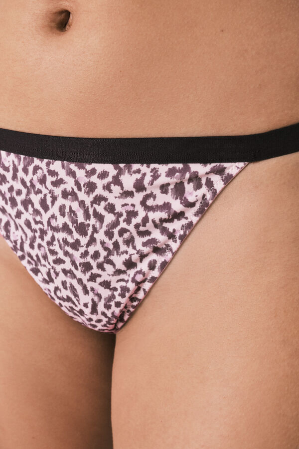 Women'secret Animal print thong nude