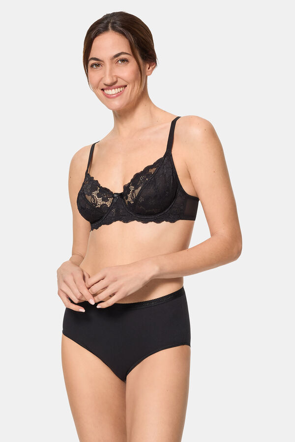 Womensecret Lace underwired bra black