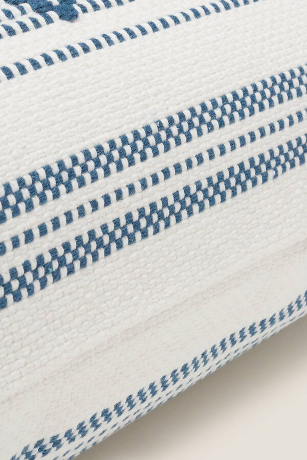 Womensecret Cotton cushion cover with tassels blue