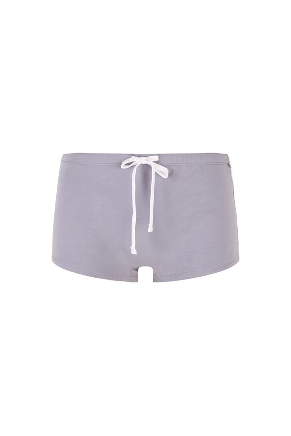 HI&BYE Mini short algod&oacute;n azul azul
