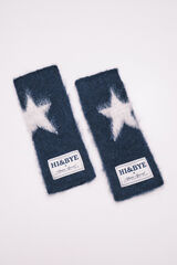 HI&BYE Gants mitaines &eacute;toile bleu marine bleu