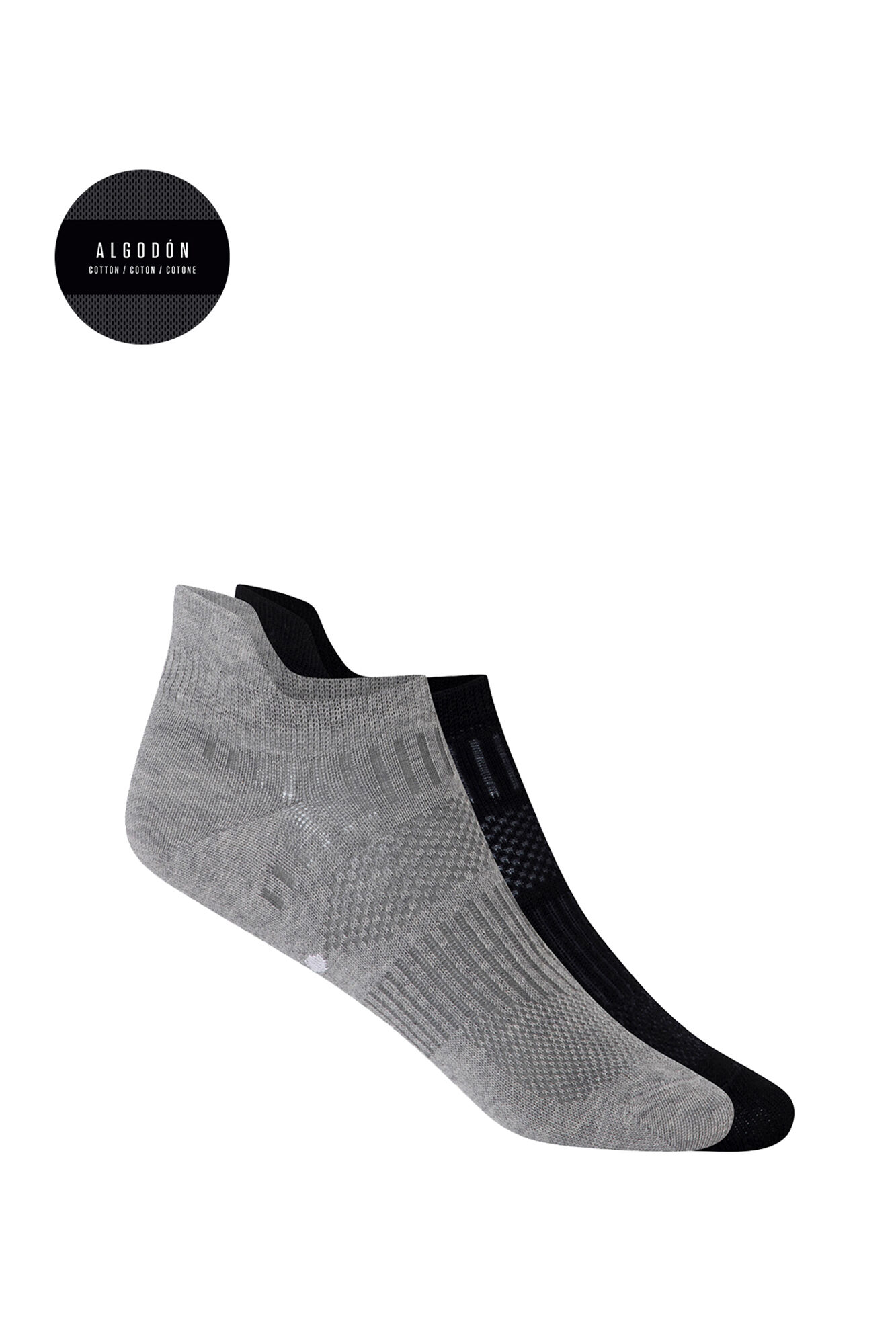Punto Blanco Pacote de 2 meias esportivas de algod&atilde;o