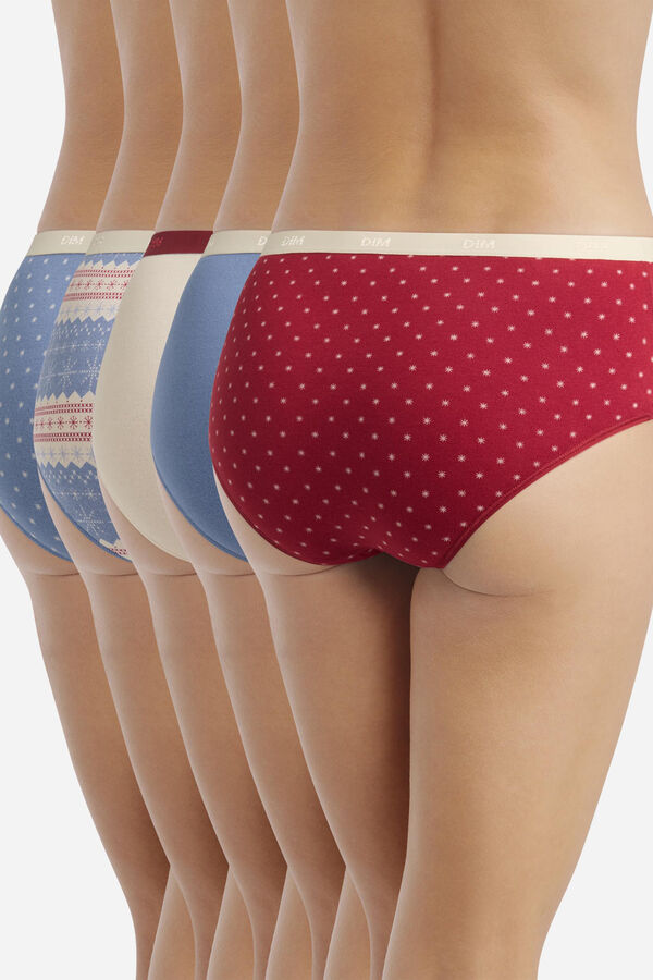 DIM Pack de 5 b&oacute;xers DIM Pockets Coton estampado