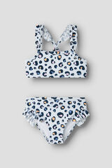 Name it Haut bikini et culotte imprim&eacute; l&eacute;opard bleu