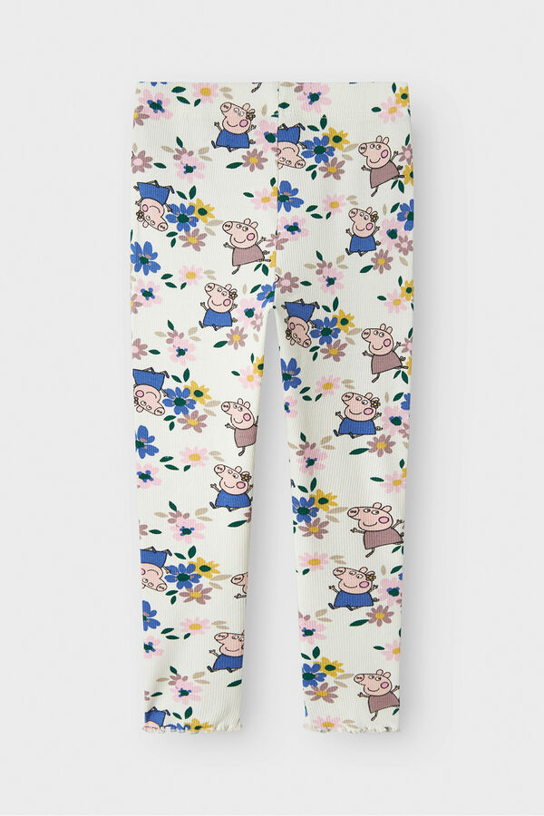 Name it Legging de algod&atilde;o Peppa Pig branco