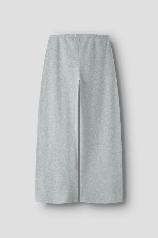 Lmtd Adjustable drawstring wide trousers grey