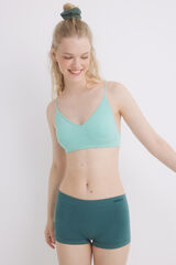 Womensecret Culotte boxer seamless verte vert