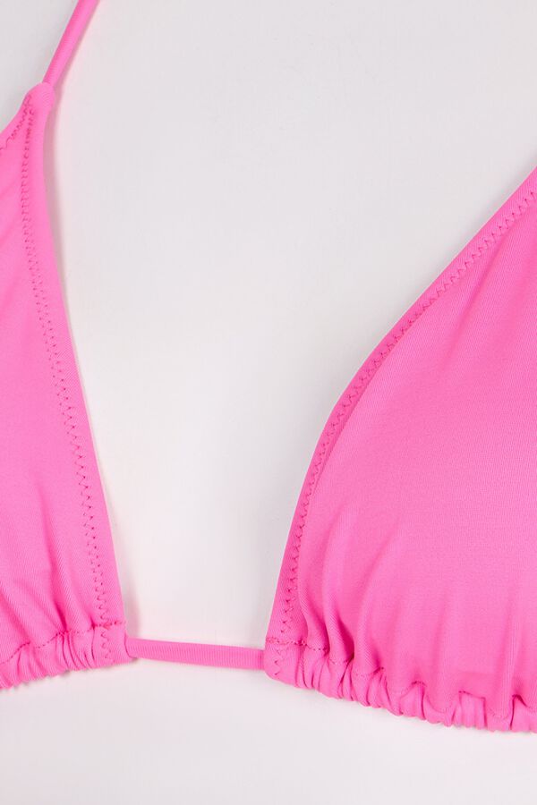 Penti Top bikini triangular cl&aacute;sico rosa