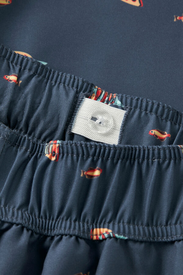 Name it Boy's drawstring swimwear blue