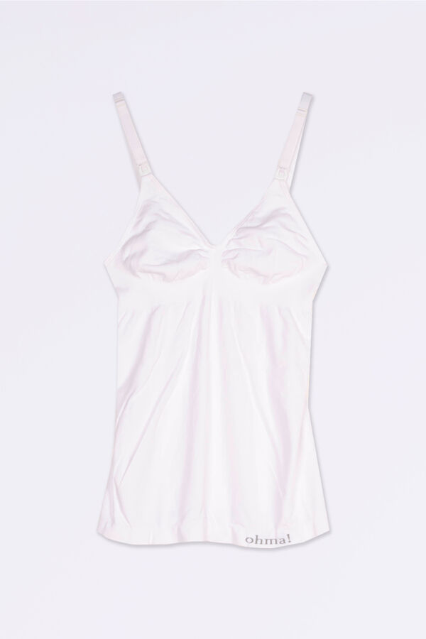 Ohma! Seamless breastfeeding top white
