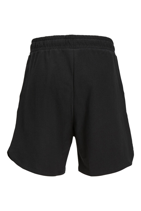 Womensecret Loose fit jogger Bermuda shorts black