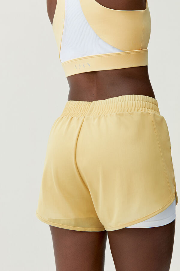 Womensecret Yellow Soft/White Padma 2.0 shorts rávasalt mintás