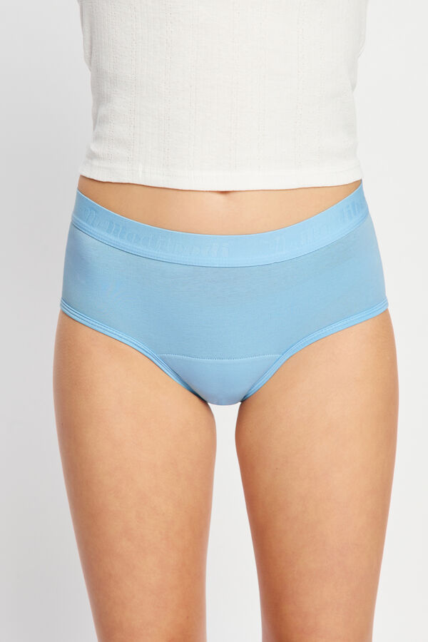 Modibodi Organic cotton period panty blue