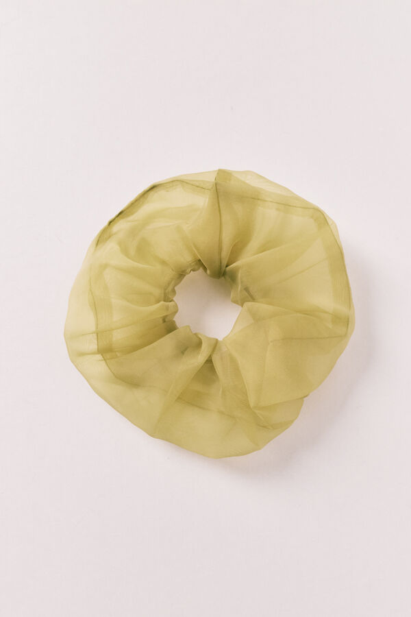 Women'secret Chouchou en organza transparent vert vert