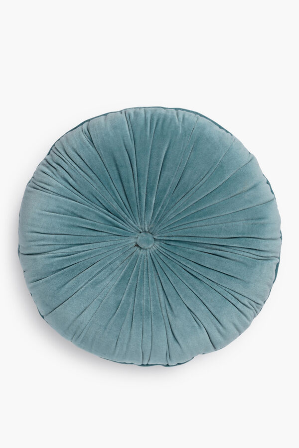 Calma House Coj&iacute;n Velur Azul claro azul