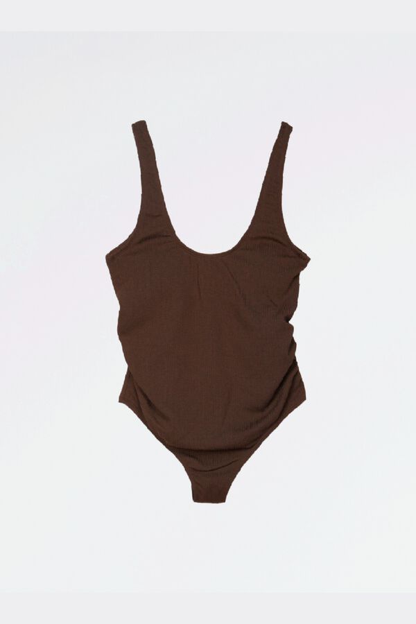 Ohma Textured maternity swimwear nude