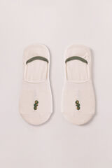 Women'secret Meias invis&iacute;veis bordado azeitonas cru