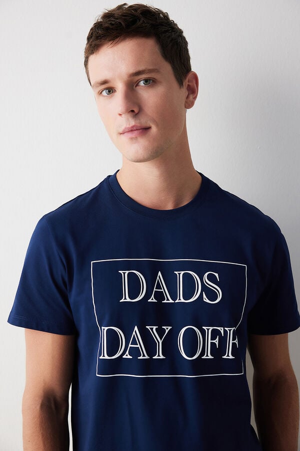 Womensecret Conjunto de pijama curto masculino para o Dia do Pai estampado