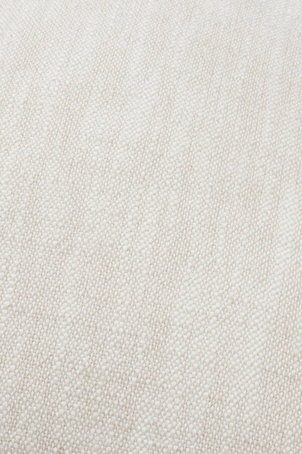Womensecret Linen-effect cotton cushion cover nude