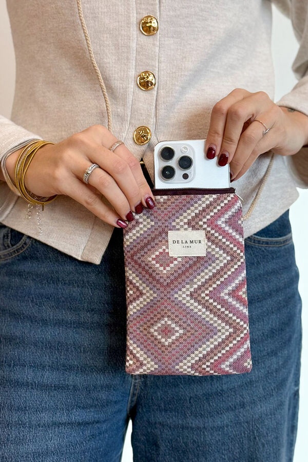 De La Mur Bolsito Porta M&oacute;vil Nana morado/lila