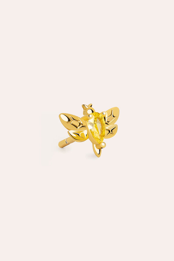 Womensecret Single gold-plated silver bee earring imprimé