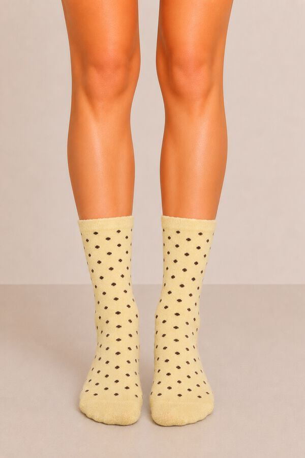 Pieces Lurex print sock imprim&eacute;