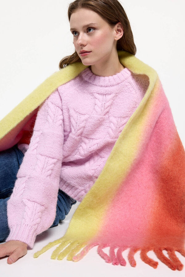 Pieces Bufanda degradada naranja