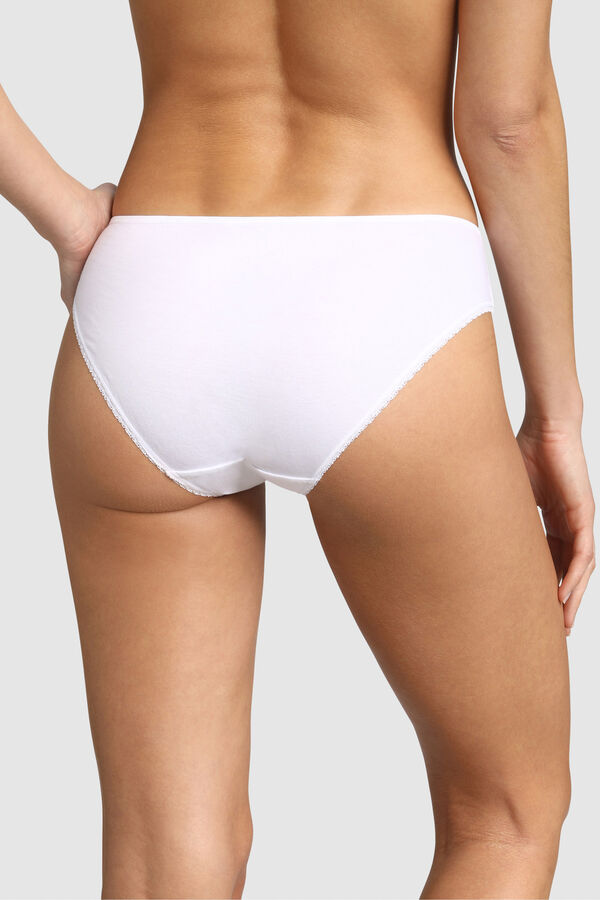Womensecret Generous Organic Cotton panties blanc