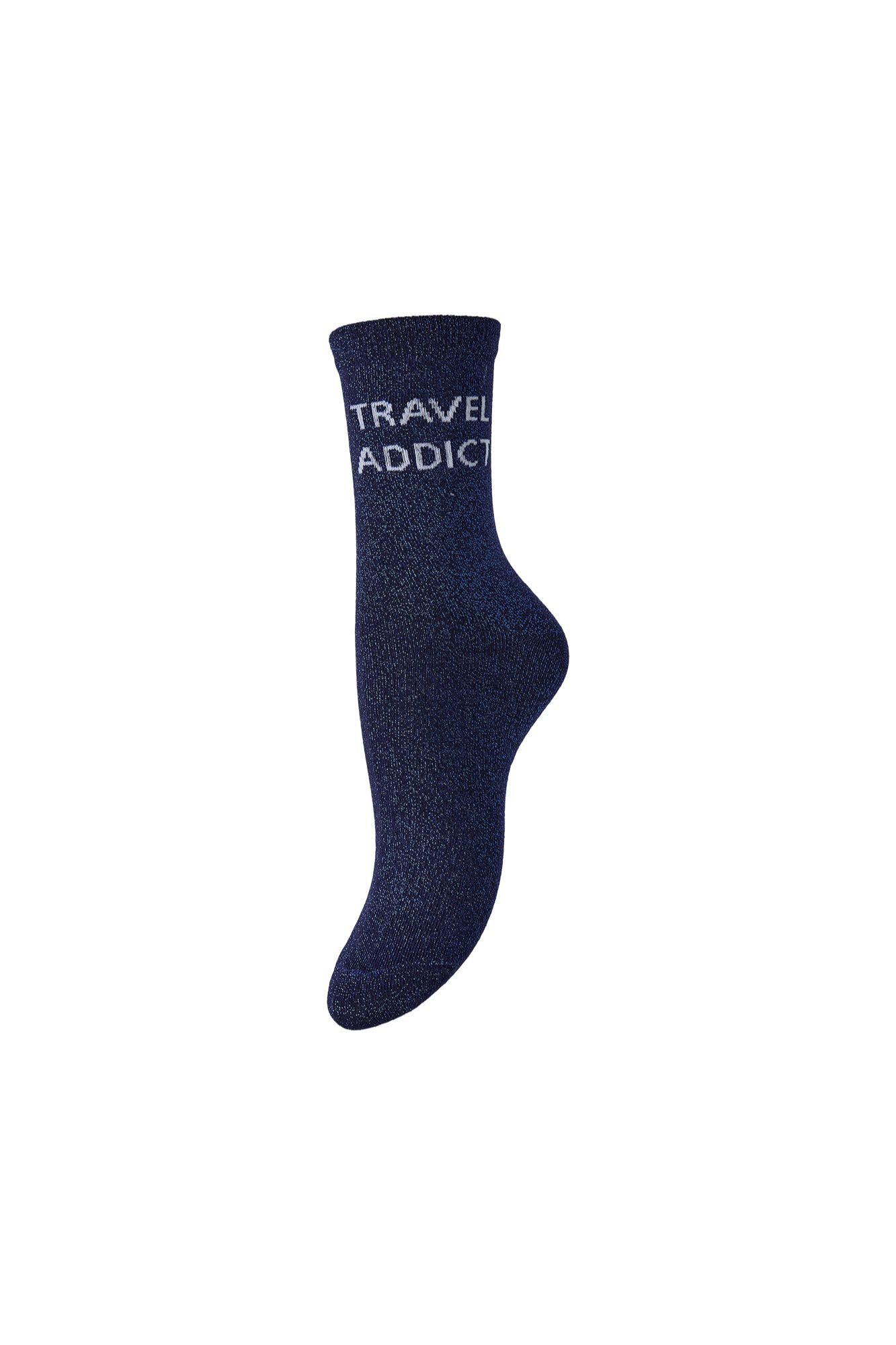 Pieces Lurex print socks