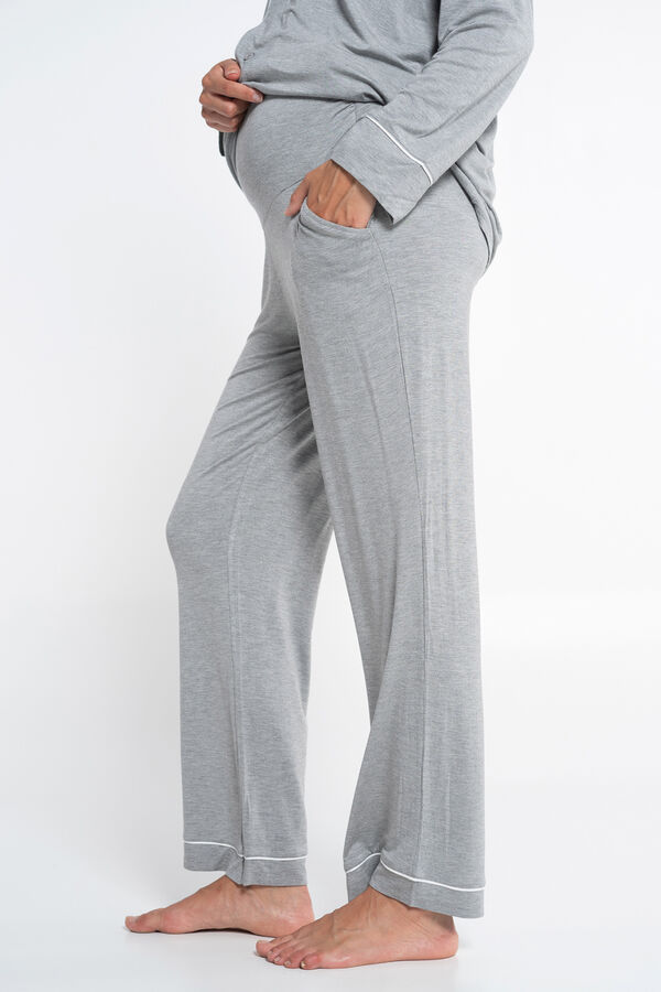 Ohma! Long Sleeve Shirt Pajamas grey