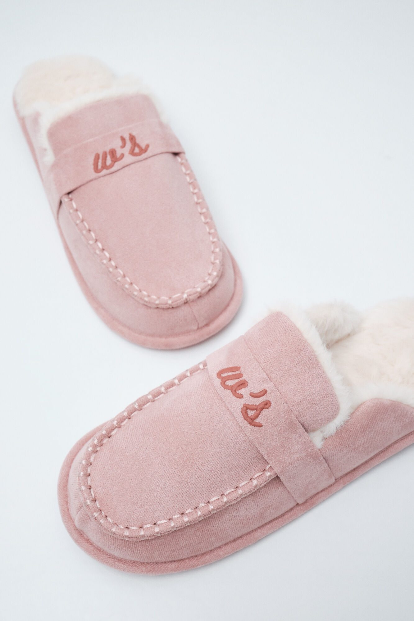 Women'secret Pink lined loafer slippers