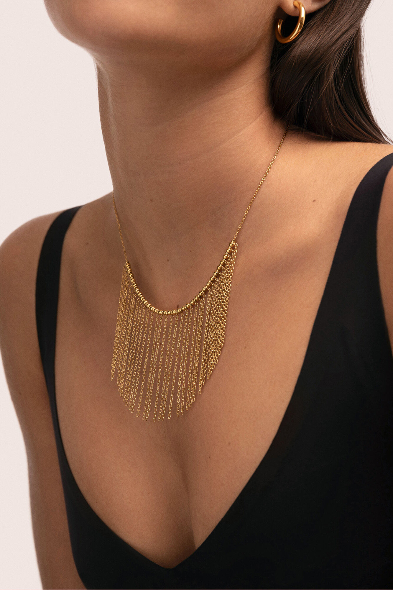 Singularu Halskette Regina Stahl vergoldet