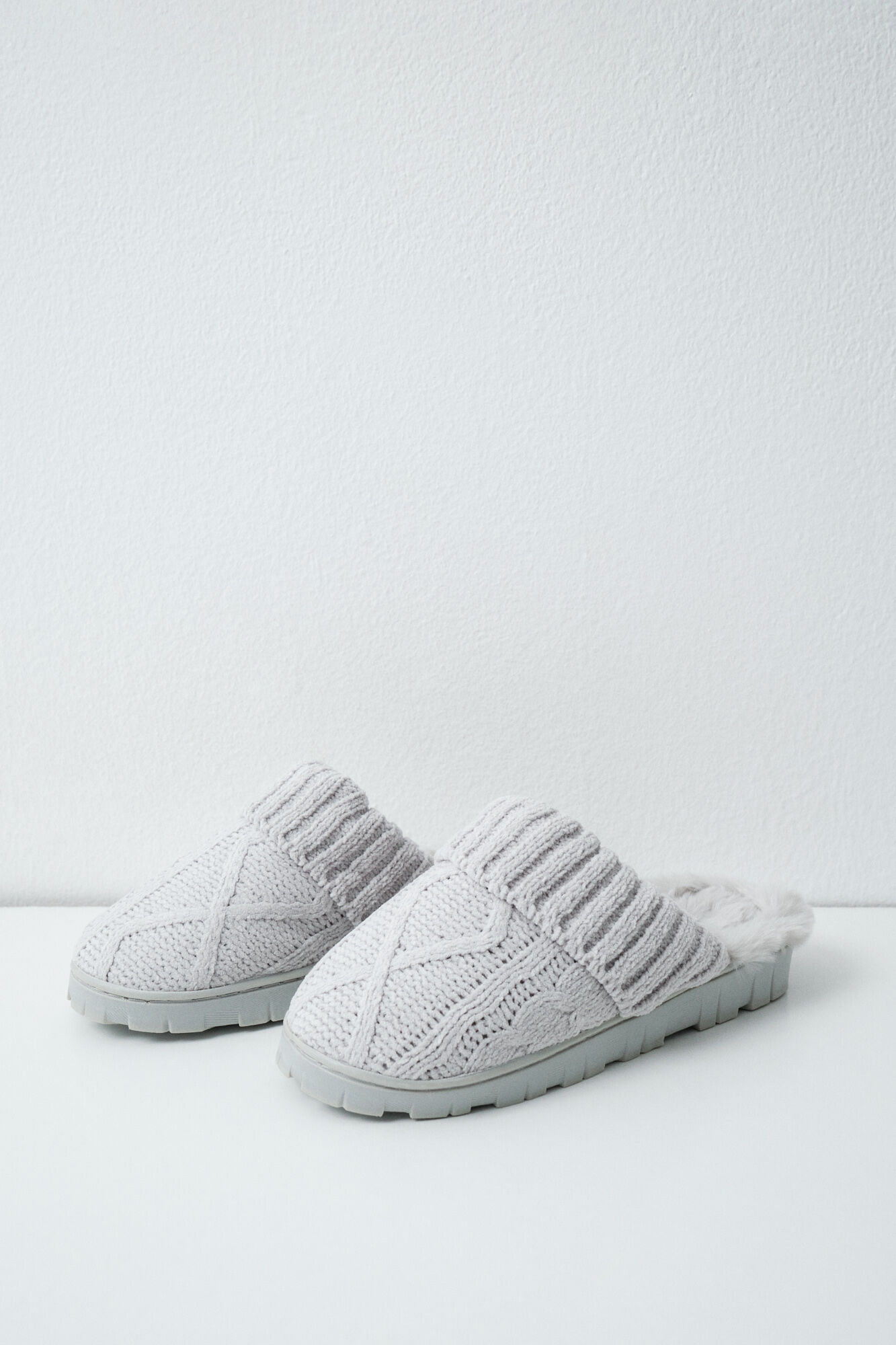 Women'secret Zapatillas casa punto gris